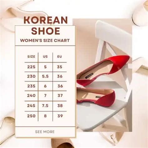 korean shoe sizes to us.